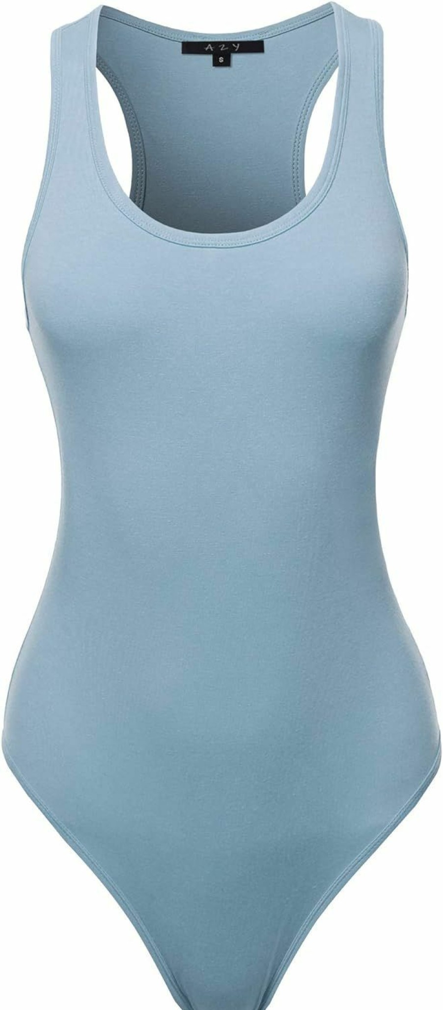 A2Y A2Y Women'S Fashion Basic Premium Cotton Racerback Sleeveless Tank Body Suit | Bodysuit Tops